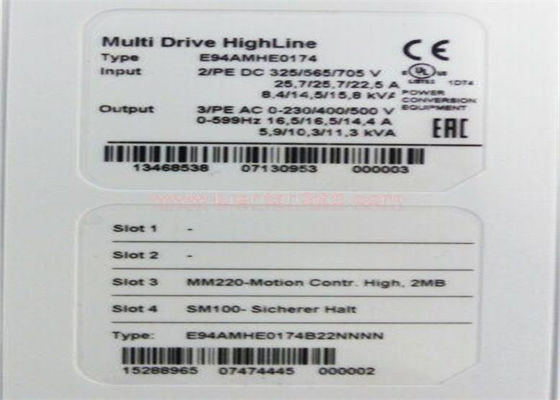 Lenze E94AMHE0174 Servo Drive 9400 Multi Highline 7.5 Kw 16,5 A. El motor de la línea de trabajo es el motor de la línea de trabajo.