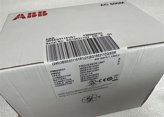 PM865K01 | ABB | Selector de hardware de paquete de productos compactos CPU AC800M 3BSE031151R1