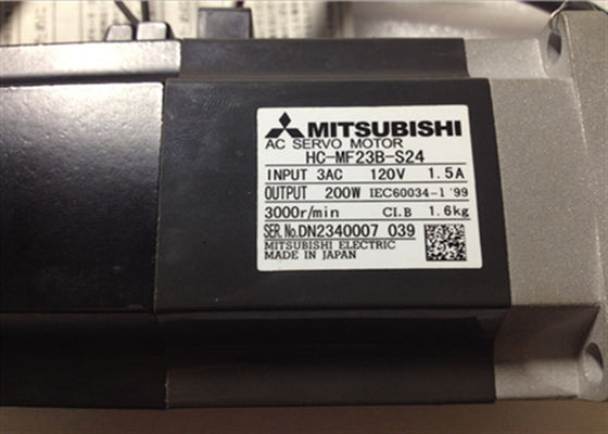 Motor servo industrial 3000RPM 200W 3AC de HC-MF23B-S24 Mitsubishi