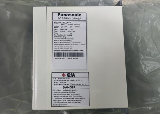 Amplificador de potencia servo de la impulsión 50W del motor del conductor MSD5A3A1XX19 de la CA de Panasonic