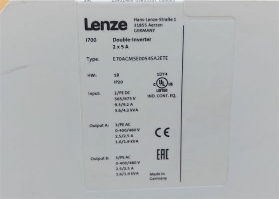 Lenze E70ACMSE0054SA2ETE SERVO-INVERTER I700 HASTA 2000 MONTAJES POSIBLES de la INSTALACIÓN de los HERZIOS