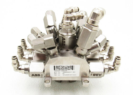 LOS ROBOTS DE LA PINTURA 3HNA000651-001 PARTE EL CAMBIADOR INOXIDABLE DEL COLOR AISI304