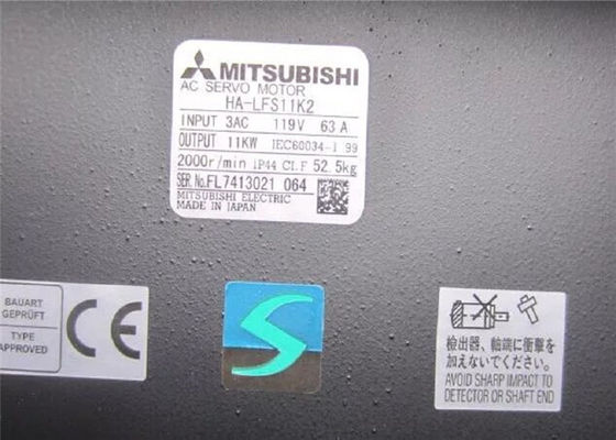Motor servo industrial 11.0kW trifásico 2000 RPM de HA-LFS11K2 Mitsubishi