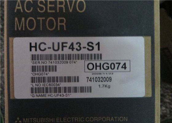 Motor servo industrial 3000rpm de la CA del motor HC-UF43-S1 de Mitsubishi 400W NUEVO en existencia
