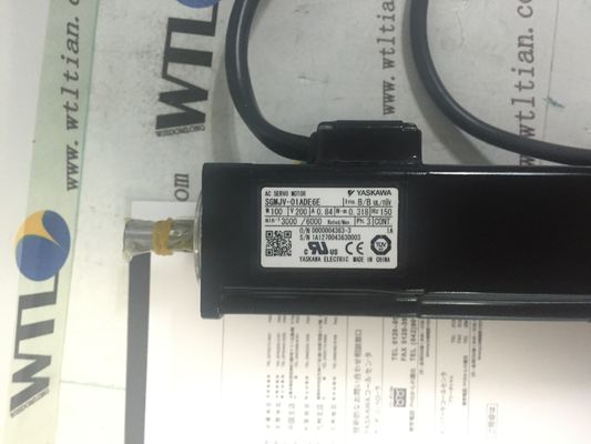 MOTOR SERVO industrial 100W 3000RPM 200V de la CA de los motores de servo de SGMJV-01ADE6E