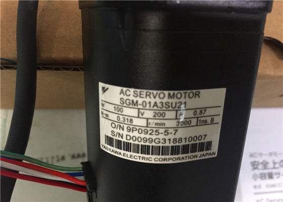 Motor servo industrial SGM-01A3SU21 100W 200Volt 3000RPM de la CA de Yaskawa