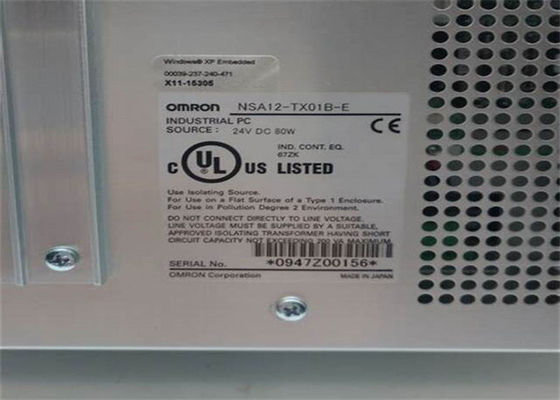 SERIE INDUSTRIAL PANEL-MOUNTABLE del NSA de la PC de Omron NSA12-TX01B-E 12 PULGADAS 1,3 gigahertz