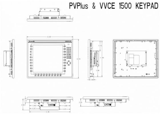 Allen Bradley PanelView Plus 7 2711P-T15C22D8 estándar S-B Color Touch 15 ENet DC