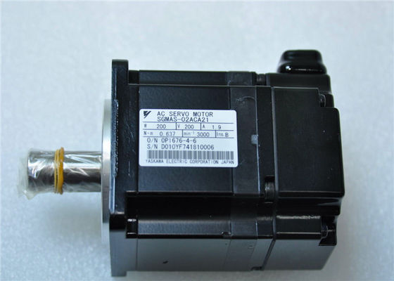 MOTOR SERVO 200W 1.9A los 0.637N.m de la CA SGMAS-02ACA21 de la sigma II de YASKAWA SGMAH