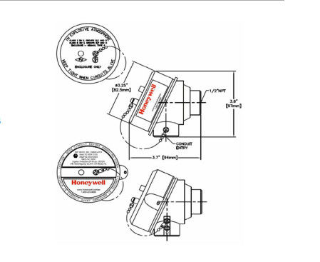 Modelos STT820, STT830, STT840 de la temperatura de la serie STT800 de Honeywell STT 3000