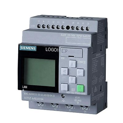 Módulo de lógica 6ED1052-1FB08-0BA1, exhibición PS/I/O: 115V/230V/relay, 8 DI/4 DQ, bloques de la memoria 400
