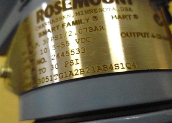 Transmisor de presión en línea de 3051TG1A2C21AB4M5E5 Rosemount 3051TG -14,7 a 30PSI
