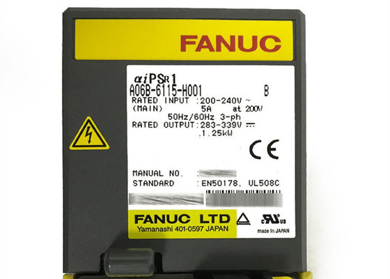 Módulo de fuente de alimentación servo del CNC del amplificador A06B-6115-H001 de la CA de Fanuc de las piezas industriales de la robótica PSMR-1I