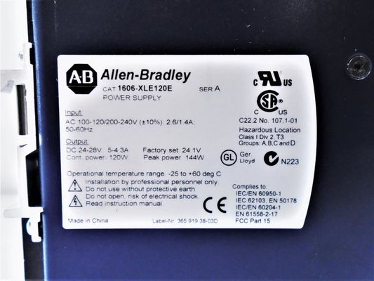 Corriente de la sobrecarga de la entrada de la amplia gama de la fase hasta 144 W3 del alza del poder del AB 1606-XL120E-3 alta