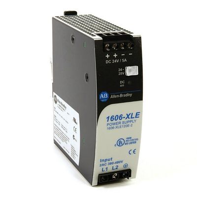Monofásico de alimentación del AB 1606-XLE120E del voltaje de salida esencial de la fuente 24-28V DC