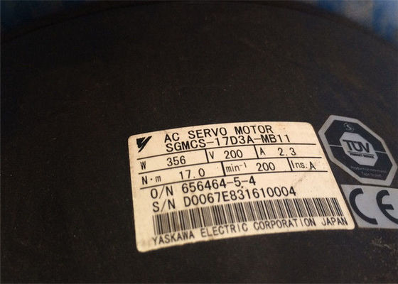 MOTOR SERVO industrial de la CA de Yaskawa 42W 2000RMP del motor servo SGMCS-17D3A-MB11