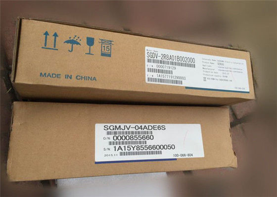 Motor servo industrial de SGMJV-04ADE6S+SGDV-2R8A01B 3000rpm usado en máquina del CNC