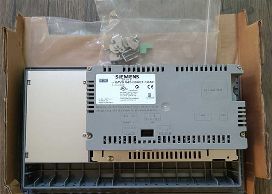Color del panel de operador de la pantalla táctil de Siemens 6AV6 643-0BA01-1AX0 HMI 6