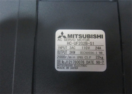 motor servo industrial 2000R/MIN Mitsubishi 2.0KW HC-UF202B-S1 3AC 110V 24A