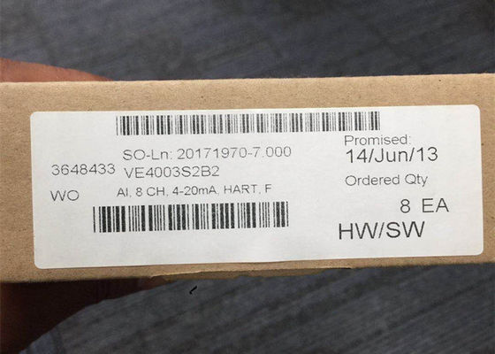 CIERVO ENTRADO ANÁLOGO F de la TARJETA VE4003S2B2 8 CH 4-20mA de EMERSON DELTAV NUEVO sin BLOQUE