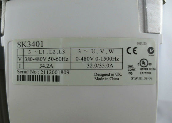 COMANDANTE SK AC DRIVE 460VAC 25HP de las TÉCNICAS de CONTROL de 15KW Nidec EMERSON Inverter SK3401