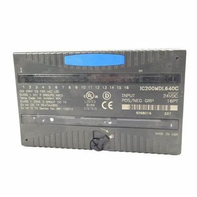 LÓGICA del MÓDULO ENTRADO VERSAMAX 24V DC POSITIVE/NEGATIVE de GE IC200MDL640 16 PUNTOS DISCRETOS