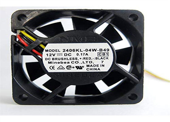 3-ALAMBRE AXIAL DEL TACÓMETRO DE LA COSTILLA DE LA FAN 60X15M M 12VDC 15.9CFM DE MINEBEA NMB 2406KL-04W-B49 DC