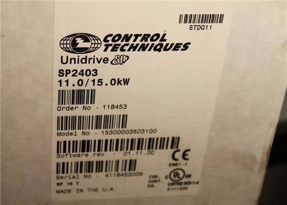 Impulsión universal SP2403 11.0/15.0kW Unidrive 20HP 380-480AC 29A de la CA de las técnicas de control de Nidec