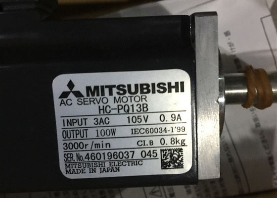 Motor servo HC-PQ13B de la CA de la nueva Melservo inercia ultrabaja 100W de Mitsubishi en existencia