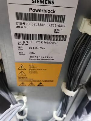 Siemens 6SL3352-1AE35-0AA1 510-750 V DC, módulo del motor de 490 A 3 fases pintó los módulos