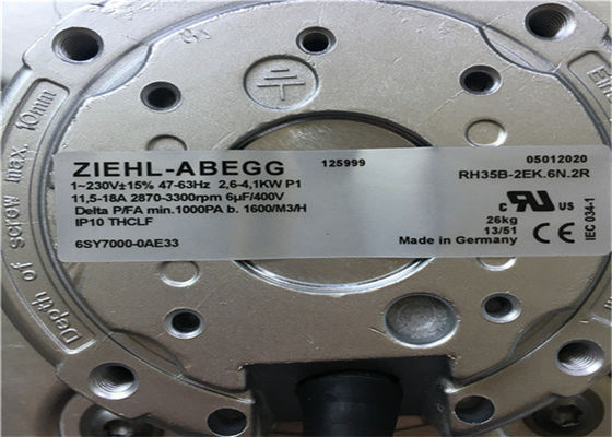 Ventilador de fan radial de 6SY7000-0AB30 Ziehl-abegg 4100W 230VAC Siemens SINAMICS