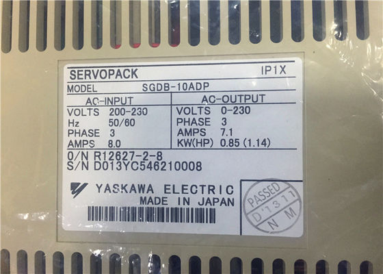El servo industrial de YASKAWA SGDB-10ADP 50/60HZ SERVOPACK conduce 850W