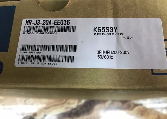 MITSUBISHI AC Servo Amplificador MR-J3-20A-EE036 Dirección industrial 200W 170V 0-360Hz 1.5A