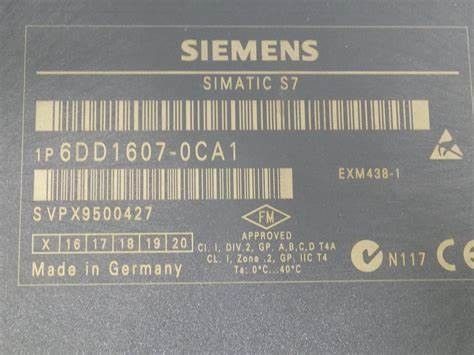 Extensión de la entrada-salida de Siemens 6DD1607-0CA1 EXM 438-1 para FM 458 4x salidas analógicas EXM de 16 bits