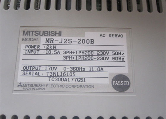 impulsión industrial del motor servo del amplificador MR-J2S-200B de la serie de 2kW Mitsubishi Melservo MR-J2