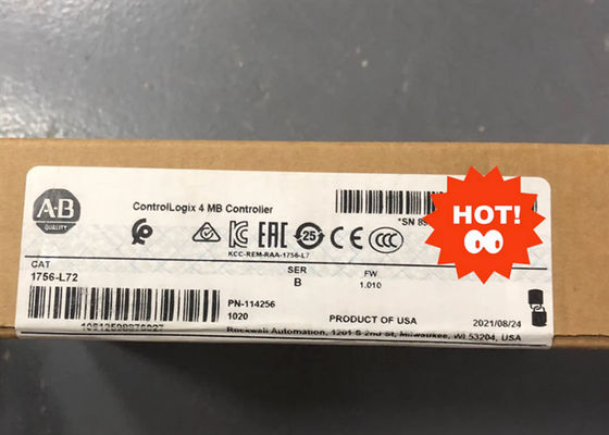 Regulador programable de la lógica del procesador L72 de Allen Bradley 1756