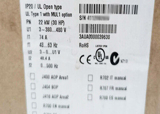 La CA de la baja tensión ACS310-03E-48A4-4 conduce 3AUA0000039638 4A IP20