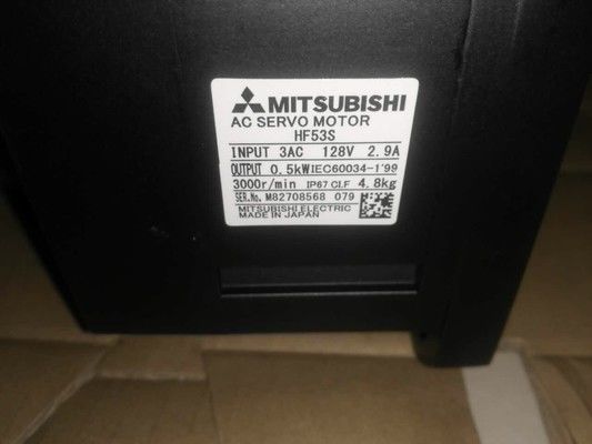 Motor eléctrico servo 0.5KW de HF53S Mitsubishi 3 motores industriales 3AC 128V 2.9A de la fase NUEVOS