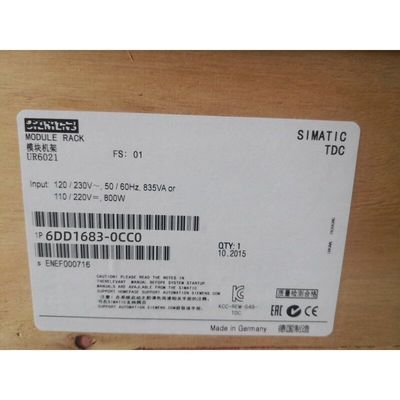 Unidad del drenaje-Hacia fuera de la fan de la ENTRADA CC del módulo de poder del PLC de SIEMENS 6DD1683-0CC0 5V/25A 24V para el estante