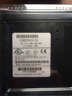 Módulo de CPU GE IC693CPU374 con una velocidad de procesador de 133 MH 240 KB 7,4 vatios con voltaje de 5 V CC