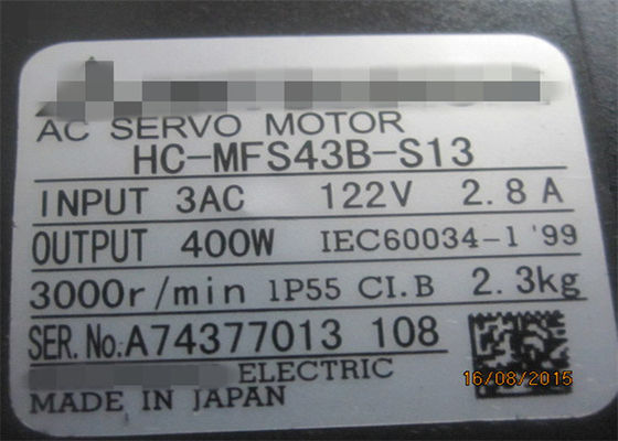 Poder industrial 400KW del motor servo HC-MFS43-S13 HC-MFS43B-S13 de la CA de MITSUBISHI