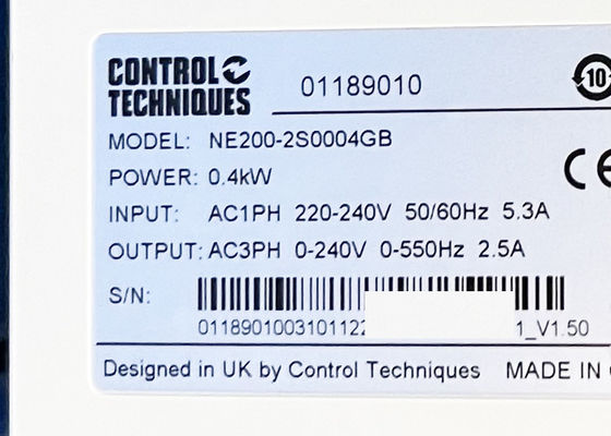 Impulsión variable 400W 220-240VAC 50-60HZ de la CA de la velocidad de NE200-2S0004GB
