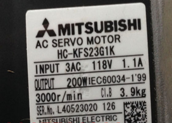 Motor servo industrial HC-KFS23G1K de la CA de Mitsubishi 200W con el engranaje K9020C o K9012C NUEVO