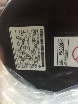 SGM-02B312B Yaskawa Servo motor industrial AC Servo motor 100V 200W 2.7A 3000 rpm