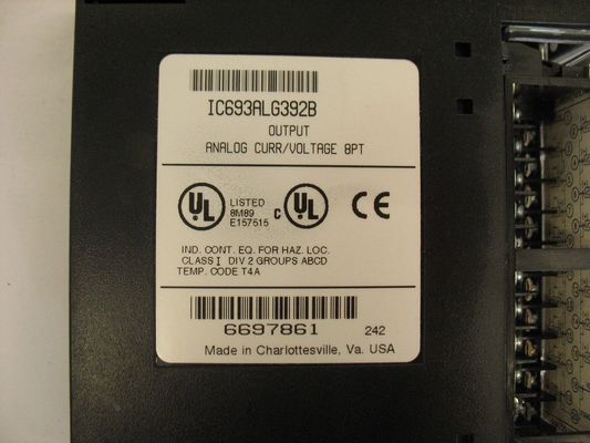 IC693ALG392 GE Fanuc Ocho canales de salida de extremo único que proporcionan un módulo de 0 a +10 voltios
