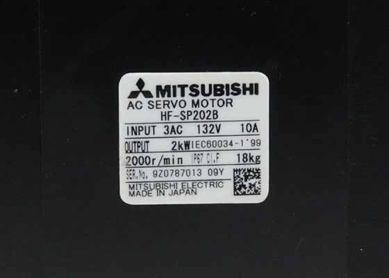 Mitsubishi 2kW 400V AC Servo motor HF-SP202B con freno nuevo en stock