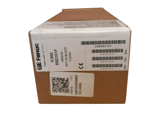 GE IC660BBD101 93-132 Volts AC con una corriente de carga de 2 Amperes 20 Amperes por cada dos ciclos