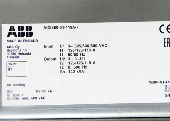 ACS880-01-119A-7 Motor industrial 3AUA0000115107 110kW 119A Nuevo