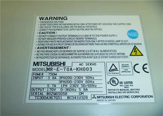 Se trata de un motor de 750 W AC HF-KE73BW1-S100 controlador MR-E-70A-KH003 nuevo