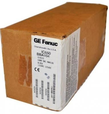 GE IC660BBR101 Tensión de 115 VAC Circuito de salida Grupo de aislamiento es 1500VAC